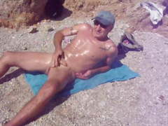 Naked at beach