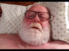 Grandpa show on webcam