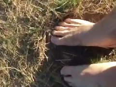 Rubbing my feet in mud in public