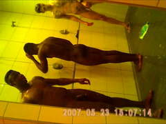 Gym showers caught 18 blacks and tattoed white