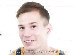 GayCastings - Amateur Clean Cut Cameron Jakob Tries Out For Porn